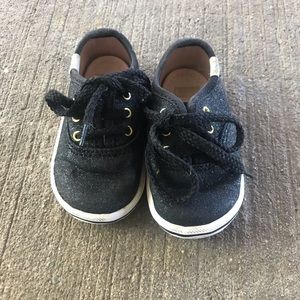 Kate Spade Black Glitter Keds